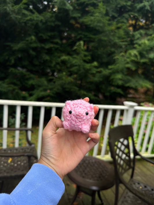Amigurumi pig/ pig keychain