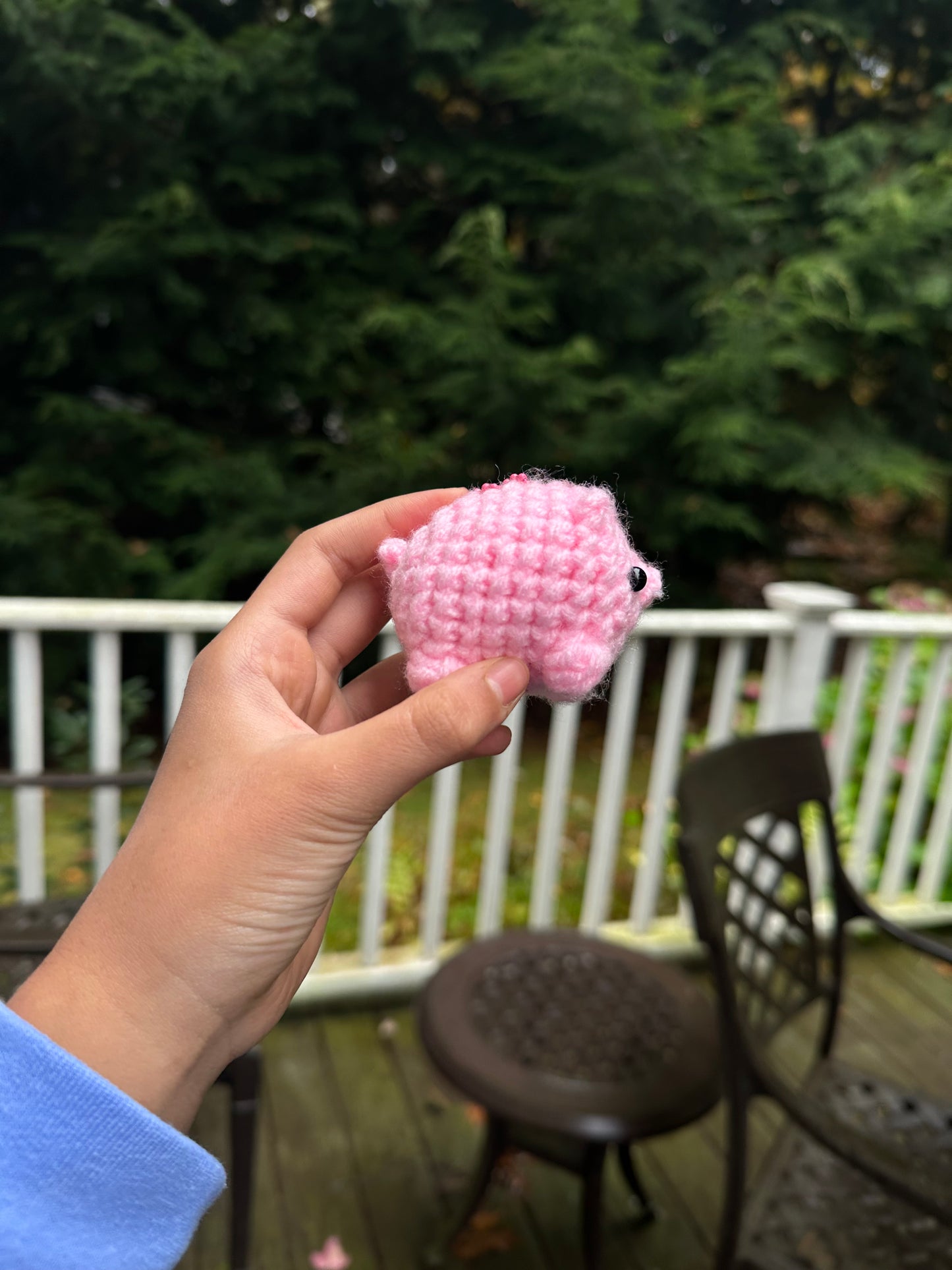 Amigurumi pig/ pig keychain