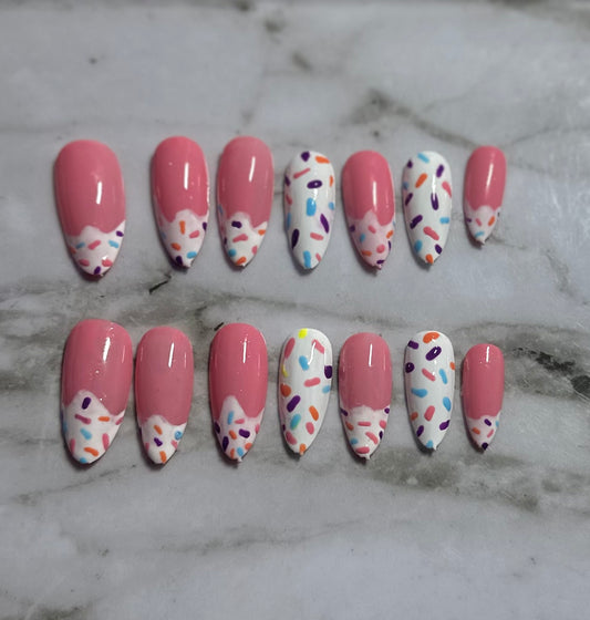 Ice cream sundae|Press on nails