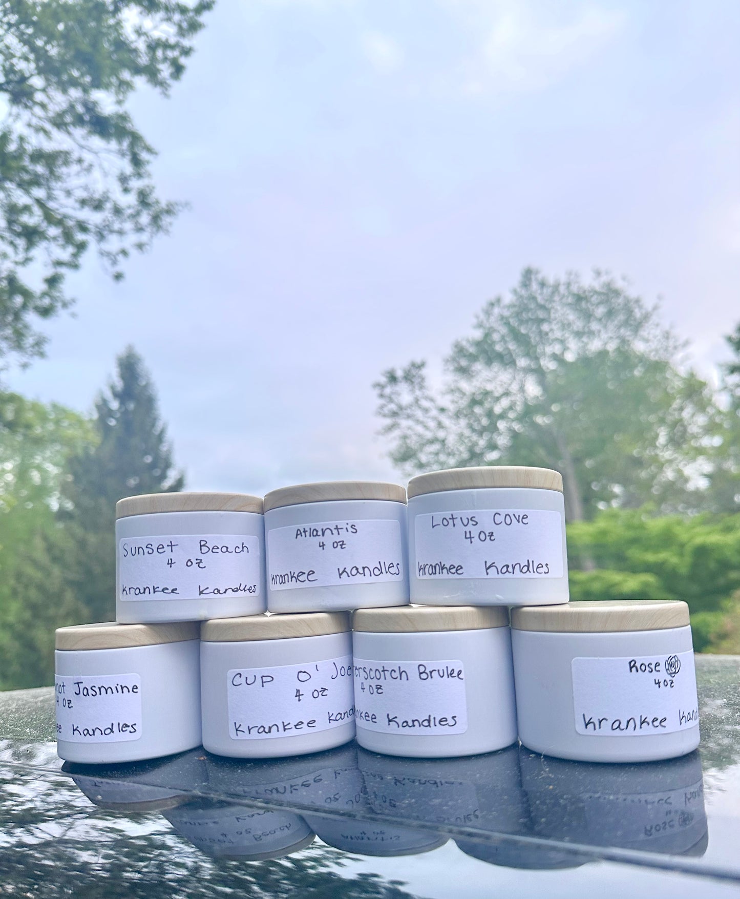 4 and 8oz candles, Krankee Kandles